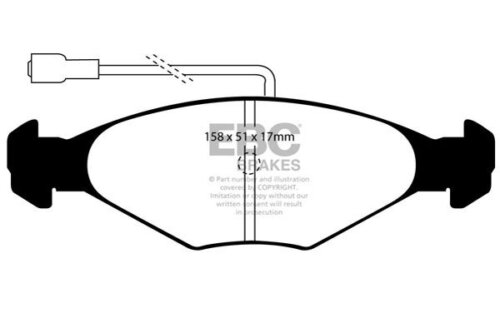 EBC Ultimax front brake pads for Talbot Solara