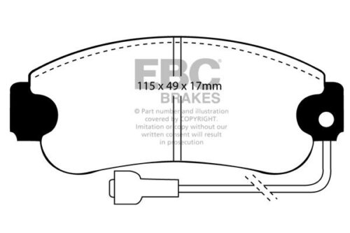 EBC Ultimax front brake pads for SEAT Ronda, Talbot Solara