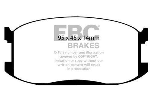 EBC Ultimax front brake pads for Mazda 323
