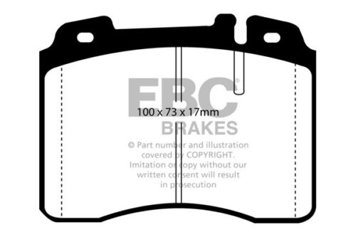 EBC Redstuff front brake pads for Ferrari Testarossa, Mercedes-Benz E-Class
