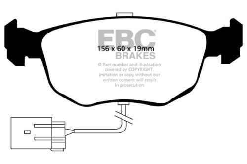 EBC Redstuff front brake pads for Ford Sierra