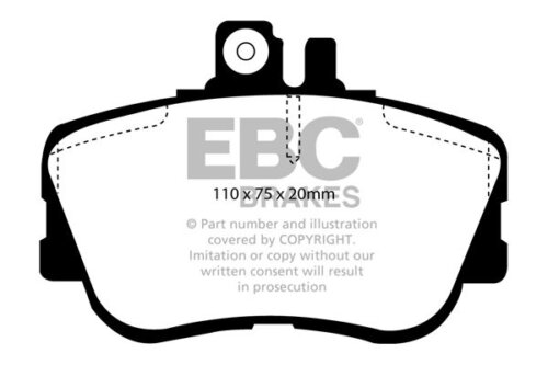 EBC Redstuff front brake pads for Mercedes-Benz C-Class