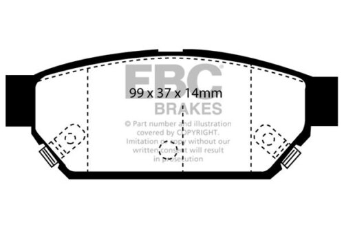 EBC Redstuff rear brake pads for Mitsubishi FTO