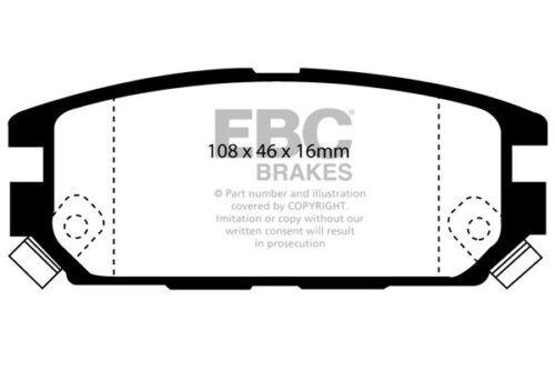 EBC Redstuff rear brake pads for Mitsubishi Space Wagon