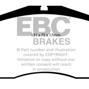 EBC Redstuff front brake pads for Porsche 911, Porsche 928