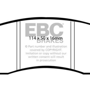 EBC Yellowstuff front brake pads for Noble M12