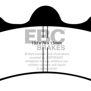 EBC Yellowstuff rear brake pads for Noble M12