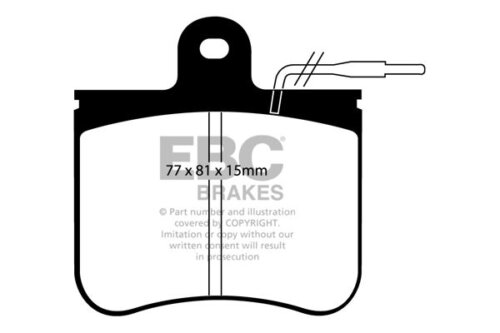 EBC Ultimax front brake pads for Citroën Axel