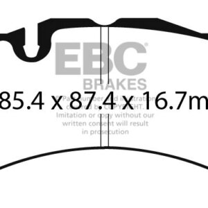 EBC Yellowstuff front brake pads for Volvo S60, Volvo V60