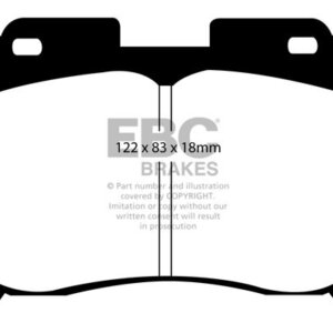 EBC Yellowstuff front brake pads for Toyota Supra, Toyota Curren