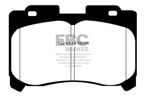 EBC Yellowstuff front brake pads for Toyota Supra, Toyota Curren