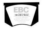 EBC Yellowstuff front brake pads for Triumph TR3