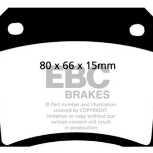 EBC Yellowstuff rear brake pads for Jaguar XJ