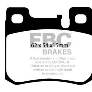EBC Yellowstuff rear brake pads for Mercedes-Benz C-Class, Mercedes-Benz SLK