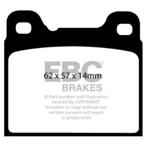 EBC Yellowstuff rear brake pads for Volvo 740, Volvo 850
