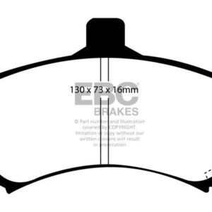 EBC Yellowstuff front brake pads for Volvo S40, Volvo V40