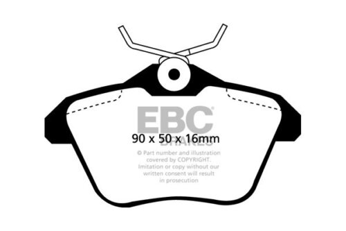 EBC Yellowstuff rear brake pads for Alfa Romeo 156, Alfa Romeo 166