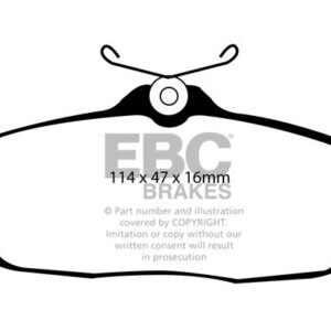 EBC Yellowstuff rear brake pads for Chrysler Viper