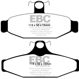EBC Yellowstuff rear brake pads for Chevrolet Corvette, Aston Martin Virage