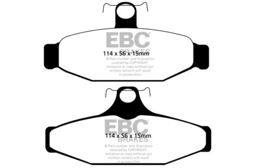 EBC Yellowstuff rear brake pads for Chevrolet Corvette, Aston Martin Virage