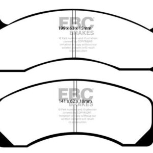 EBC Yellowstuff front brake pads for Ford Mustang