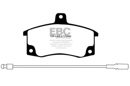 EBC Yellowstuff front brake pads for Lada Kalina, Lada Priora