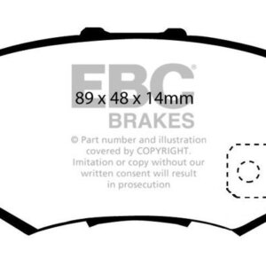 EBC Yellowstuff rear brake pads for Honda Integra