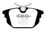EBC Yellowstuff rear brake pads for FIAT Barchetta, FIAT Coupe