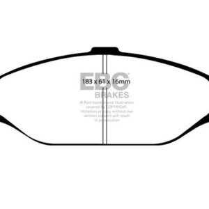 EBC Yellowstuff front brake pads for Ford Mustang