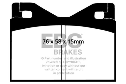 EBC Yellowstuff front brake pads for BMW 1502-2002, Lamborghini Jalpa