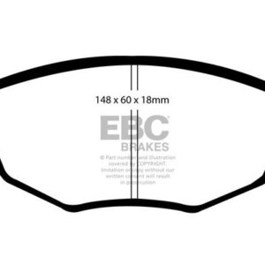 EBC Yellowstuff prednje kočione pločice za Ford Mondeo, Jaguar X-Type