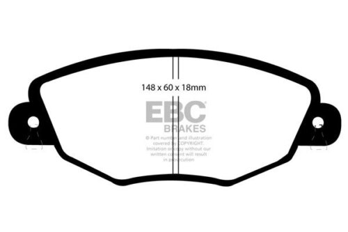 EBC Yellowstuff prednje kočione pločice za Ford Mondeo, Jaguar X-Type