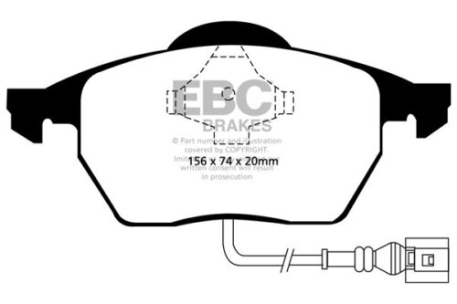 EBC Yellowstuff front brake pads for Audi A3