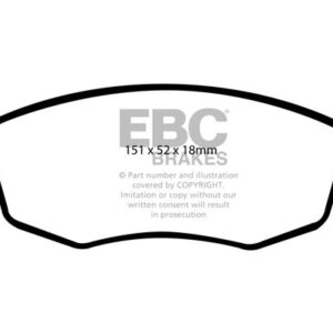 EBC Yellowstuff prednje kočione pločice za FIAT Punto