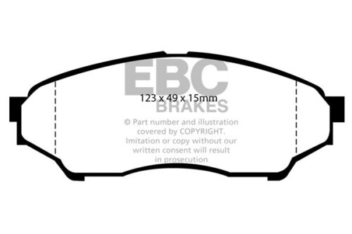 EBC Yellowstuff front brake pads for Mitsubishi Pajero Pinin