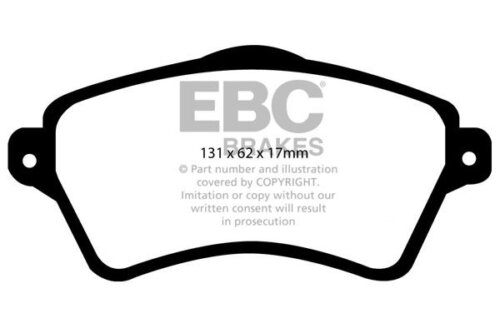 EBC Yellowstuff front brake pads for Land Rover Freelander