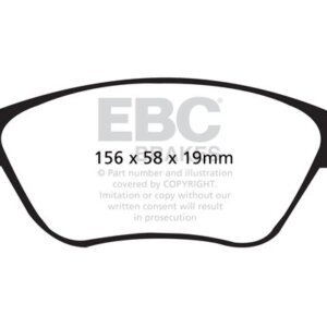 EBC Yellowstuff prednje kočione pločice za Volvo XC70, Volvo V70
