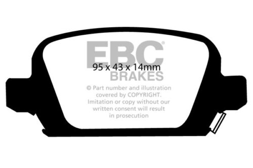 EBC Yellowstuff rear brake pads for Opel Tigra