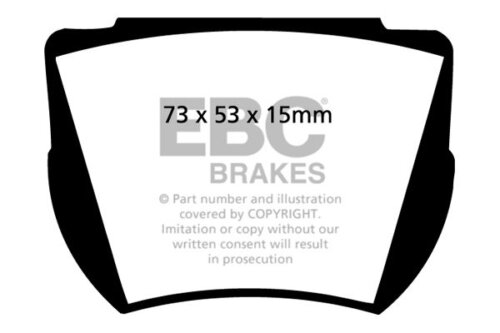 EBC Yellowstuff rear brake pads for Austin-Healey 3000