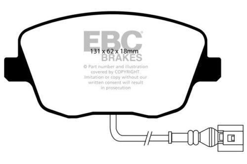 EBC Yellowstuff front brake pads for VW Polo, SEAT Cordoba