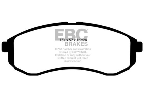 EBC Yellowstuff front brake pads for Mitsubishi L200