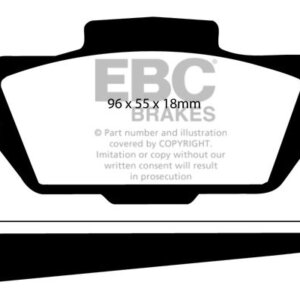 EBC Yellowstuff prednje kočione pločice za Saab 96, SAAB 9-5