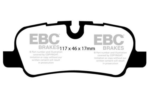 EBC Yellowstuff rear brake pads for Land Rover Discovery, Land Rover Range Rover