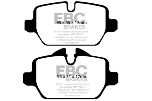 EBC Yellowstuff stražnje kočione pločice za BMW 1, BMW 3