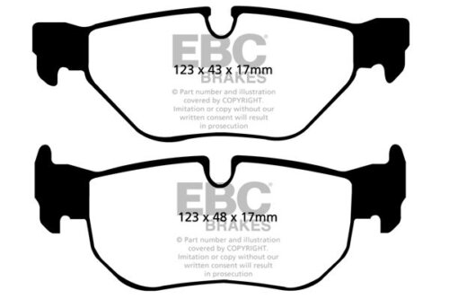 EBC Yellowstuff rear brake pads for BMW 1