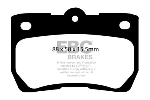 EBC Yellowstuff rear brake pads for Lexus GS