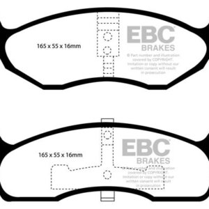 EBC Yellowstuff front brake pads for Chrysler Neon, Chrysler 300M