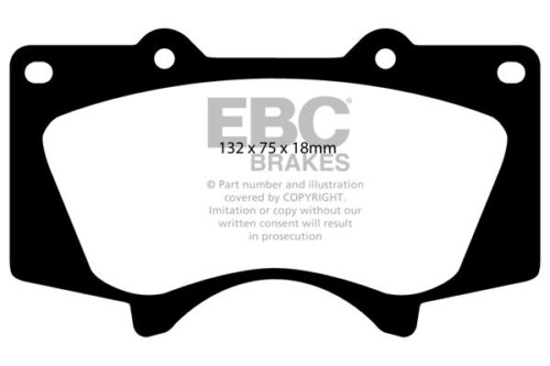 EBC Yellowstuff front brake pads for Mitsubishi Pajero, Toyota Land Cruiser