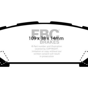 EBC Yellowstuff stražnje kočione pločice za Subaru Forester, Subaru Impreza