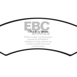EBC Yellowstuff front brake pads for RAM 1500, Jeep Wrangler